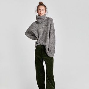 Zara oversized roll neck sweater / Size S